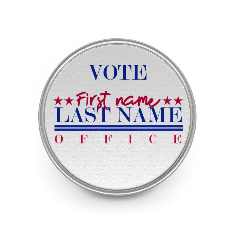 Etsy Store New Product – Campaign Lapel Pins