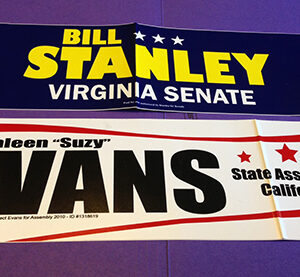 Standard Political Bumper Stickers (3.75" x 11.5")