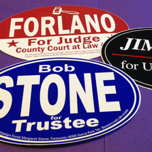 Standard Political Bumper Stickers (4" x 6" Oval)