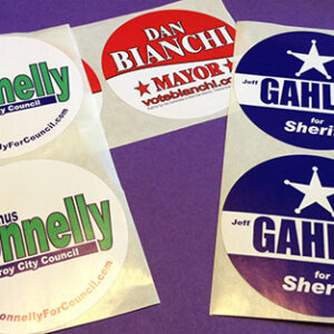 Campaign Lapel Stickers  (3" Circle)