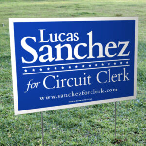 Political Yard Signs - Corrugated Plastic (12” x 18”)
